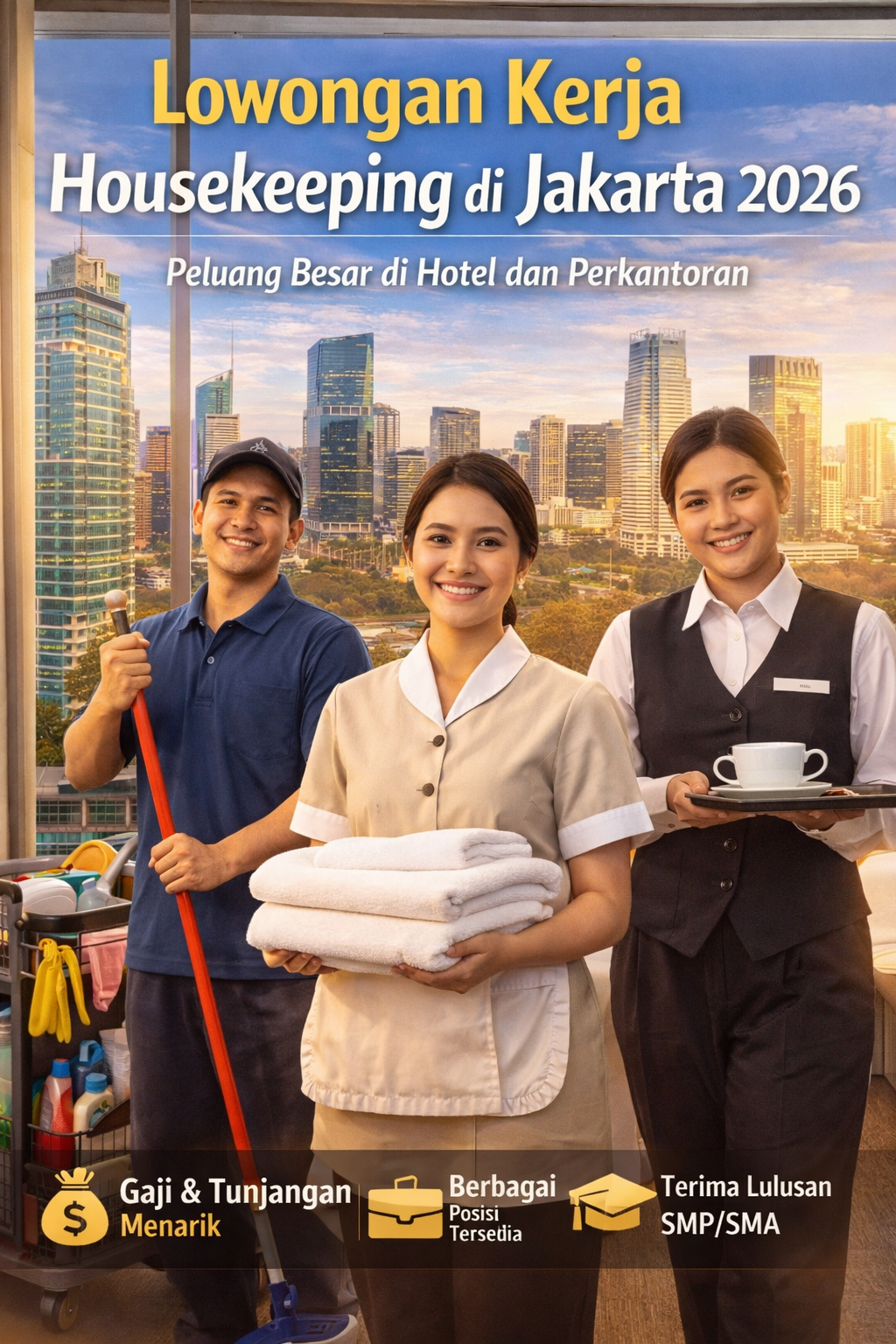 Lowongan Kerja Housekeeping di Jakarta 2026: Peluang Besar di Hotel dan Perkantoran
